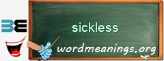 WordMeaning blackboard for sickless